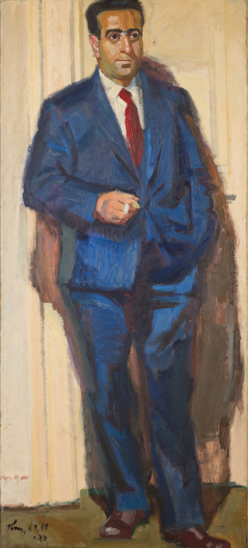 Frantzis Frantzeskakis, by P. Tetsis (1925-2016), oil on canvas, 78 x 178 cm, 1961-1973.