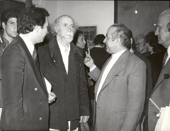 Frantzis Frantzeskakis with Yannis Tsarouhis, 1978