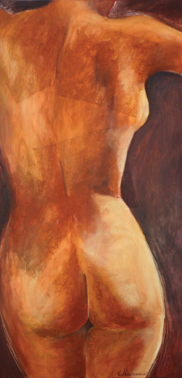 Vangelis Karanasios, acrylics on canvas, 50 x 100 cm.
