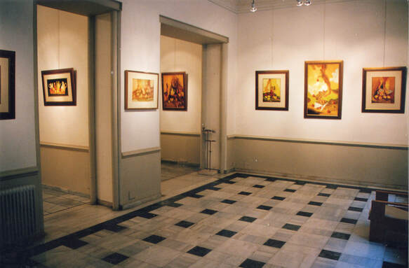 Alexandros Papakonstantinou, installation shot at Galerie Zygos, 2003.